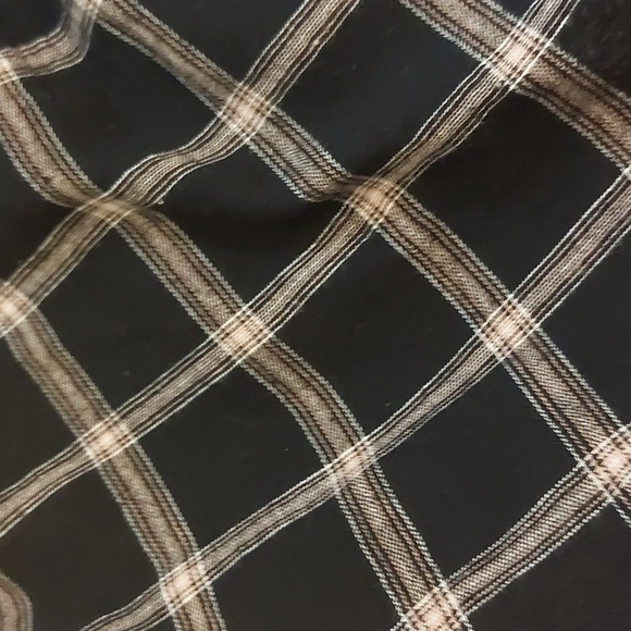 American Eagle Outfitters plaid high-rise linen blend tie front shorts size S - Picture 7 of 7